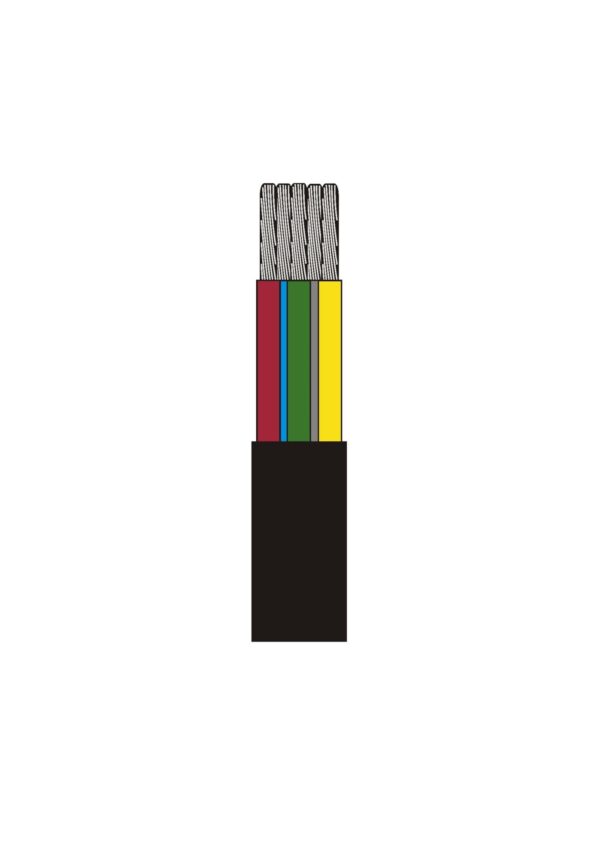 Kabel RKKB 7x1.5 svart