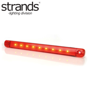 Strands - Positionsljus Röd Slim