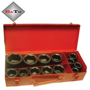 BaTo - Krafthylsor 3/4" Kort, 13 delar