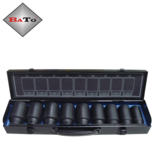 BaTo - Långkrafthylsor 1/2", 9 delar