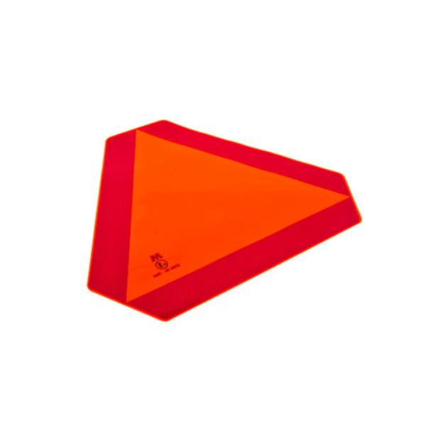 Röd/orange varningsskylt LGF självhäftande
