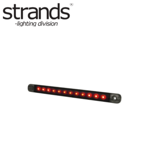 Strands Dark Knight Slim bak/broms LED Röd
