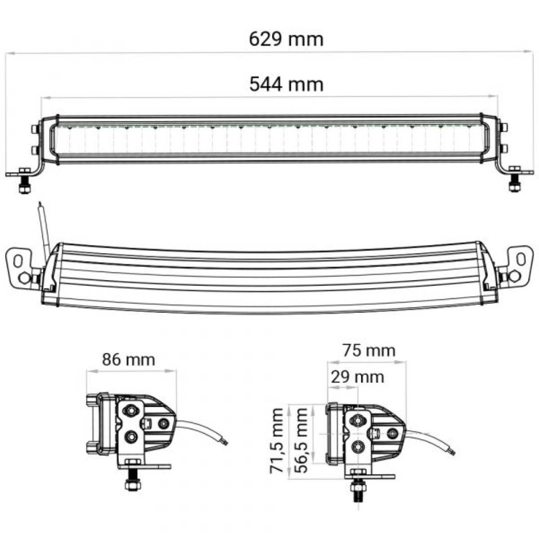 HBA - Hydra Extraljusramp LED 150W