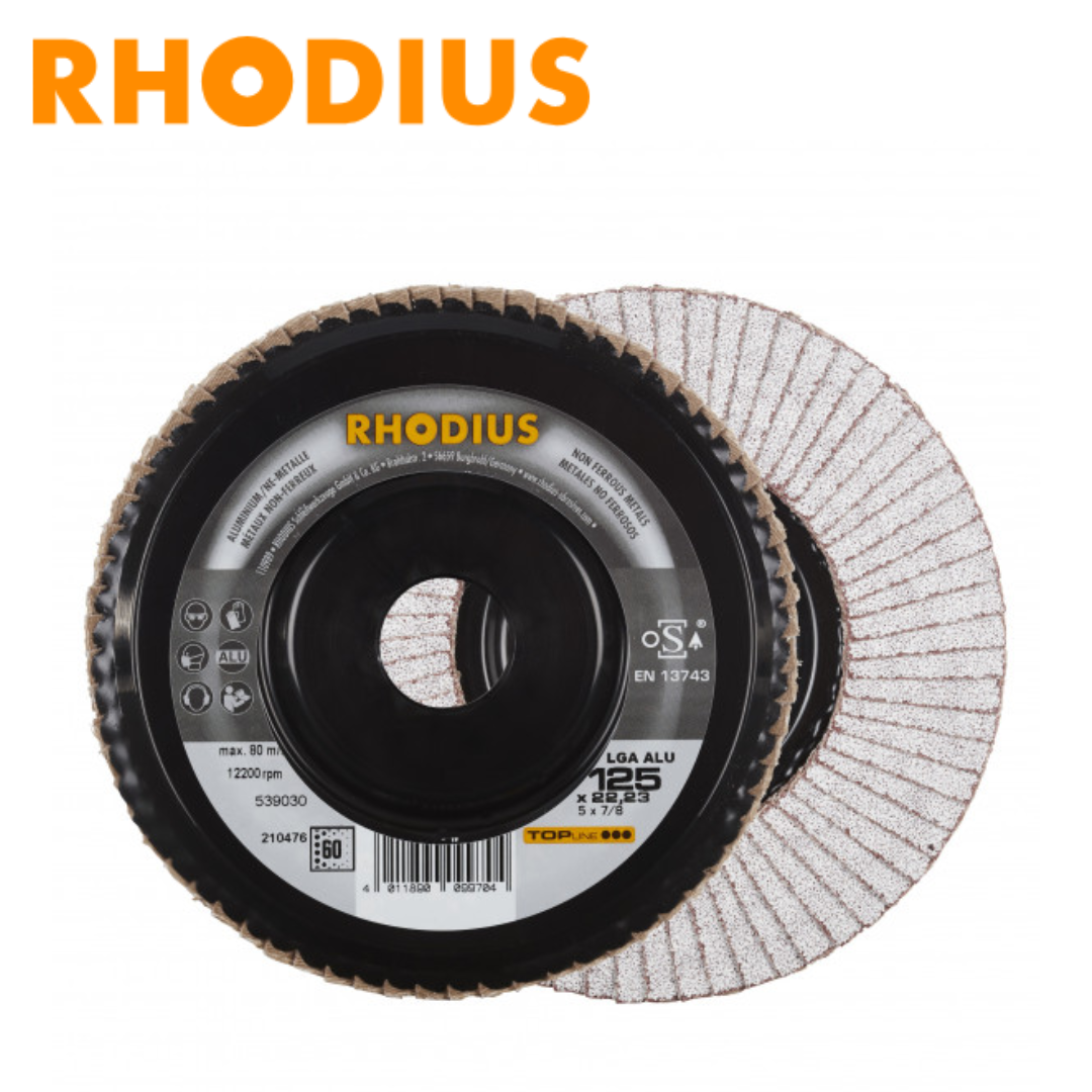 Rhodius LGA Aluminium 125mm K60 (10st/frp)