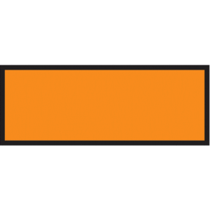 Skylt ADR 30X12cm Aluminium