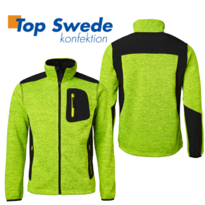 Top Swede - Fleecejacka 123 Gul/Svart