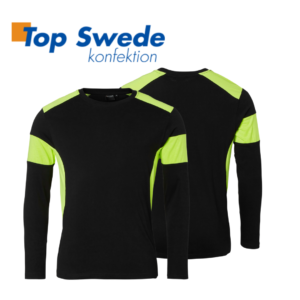 Top Swede - Långärmad T-shirt 212 Svart/Gul