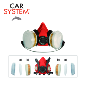 Car System - Komplett Kolfiltermask