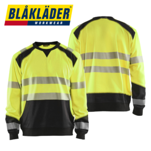 Blåkläder- Gul/Svart Sweatshirttröja