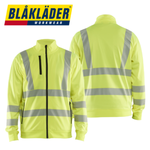 Blåkläder- Varsel Sweatshirt med dragkedja, Gul