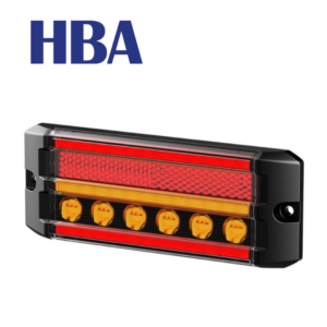 HBA – Positionsljus 14-106R Röd 4-Funktioner