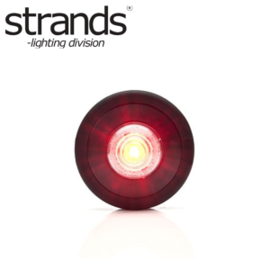 Strands runt positionsljus röd LED