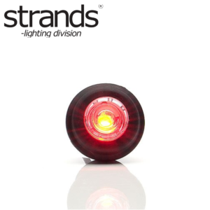 Strands cirkulärt positionsljus röd LED 12-24V