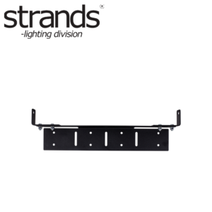 Strands flexibel svart extraljushållare 2 fästen