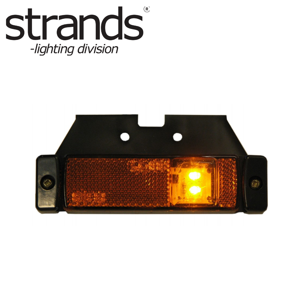 Strands orange LED sidomarkering E-märkt