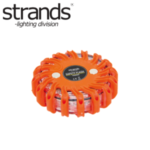 Strands orange varningsljuspuck 100H batteritid