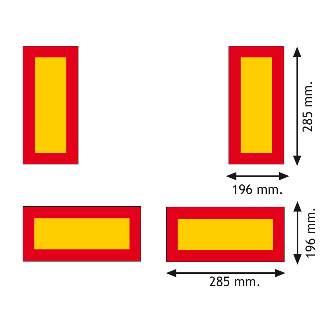Reflexsats till släp 4st självhäftande