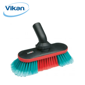 Vikan - Röd och grön bilborste med vattengenomström