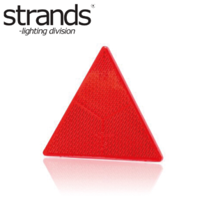 Strands - Röd trekantig reflex till släp