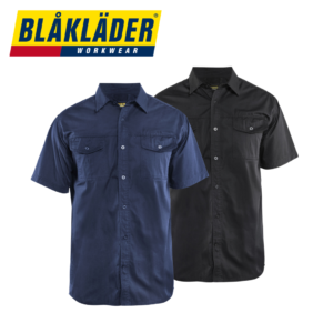 Blåkläder - Twillskjorta Svart/Marinblå