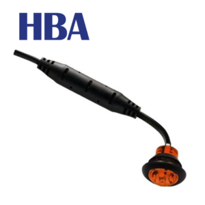 HBA - Rund Sidomarkering Orange 12/24V
