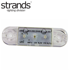 Strands - Rött positionsljus slim 3 led