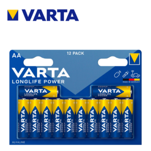 Varta Longlife Power AA-batterier, 12-pack