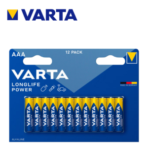 Varta Longlife Power AAA-batterier, 12-pack