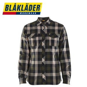 Blåkläder rutig flanellskjorta grön/svart