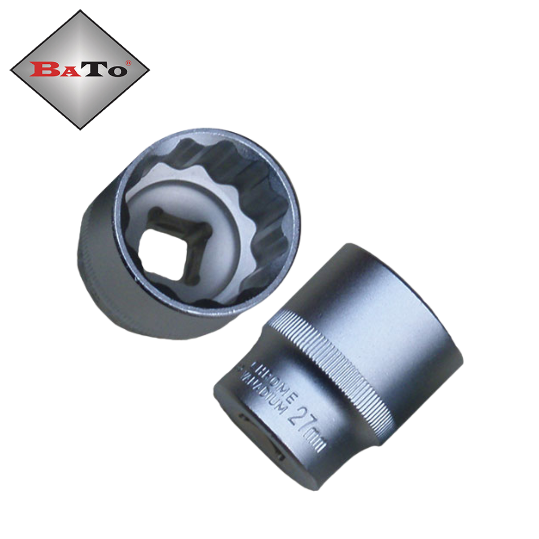 BaTo - Slitstark kort hylsa 1/2", 27 mm