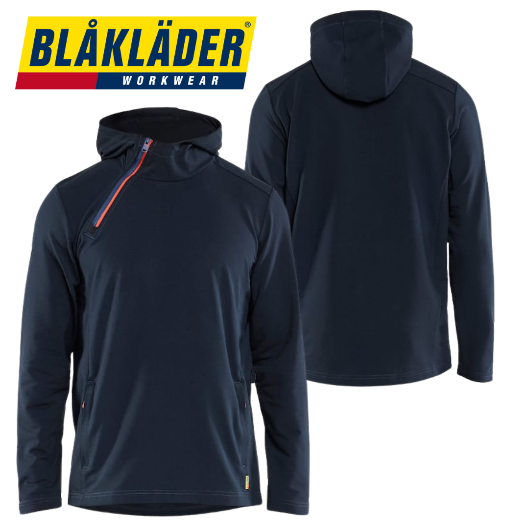 Blåkläder - Snygg huvtröja med half zip - Bild 2
