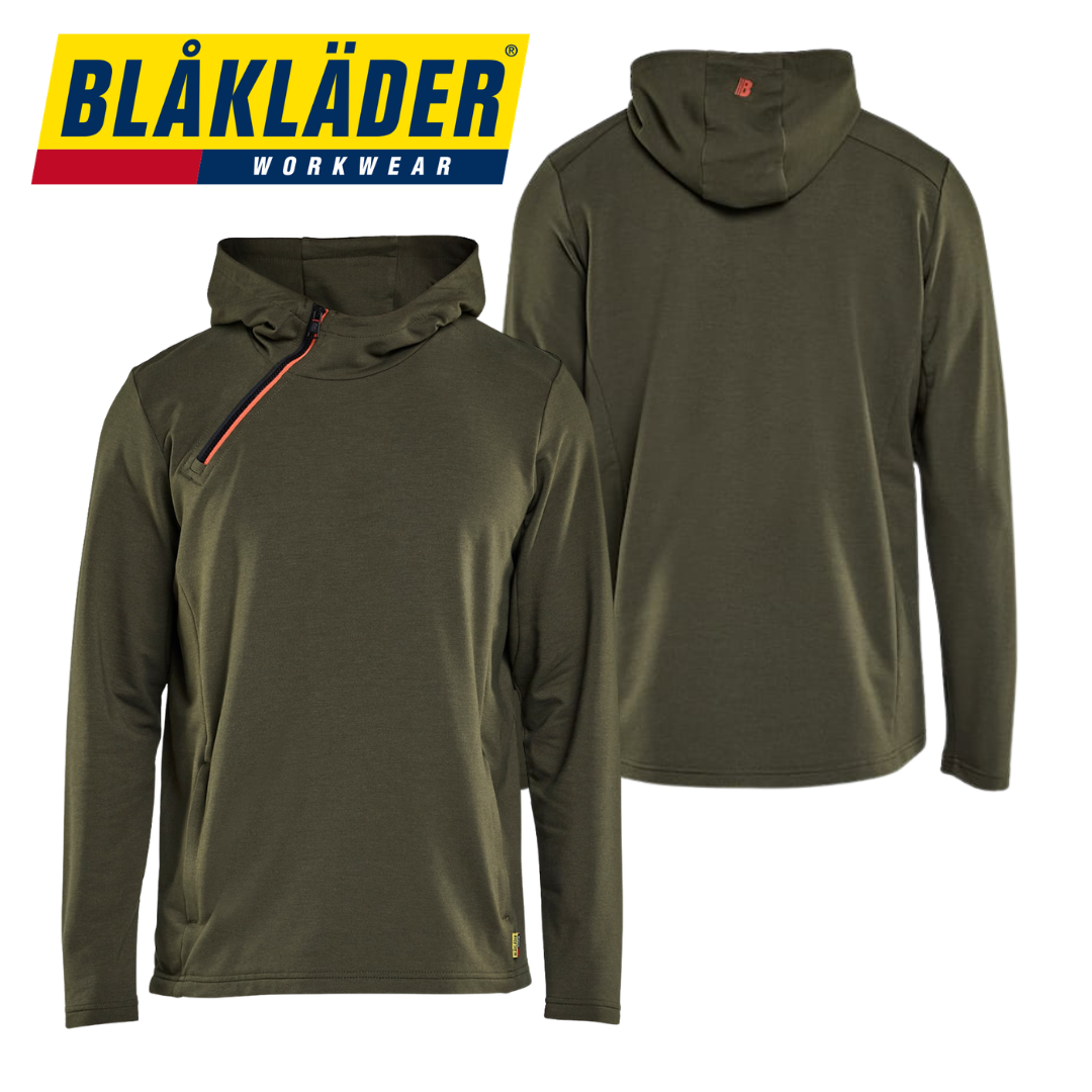 Blåkläder - Snygg huvtröja med half zip - Bild 3